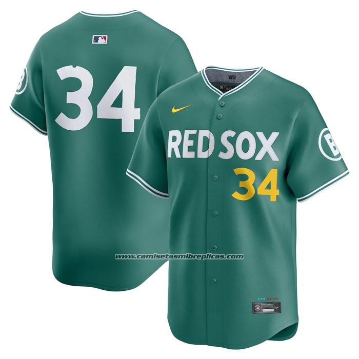 Camiseta Beisbol Hombre Boston Red Sox David Ortiz 2025 City Connect Limited Verde